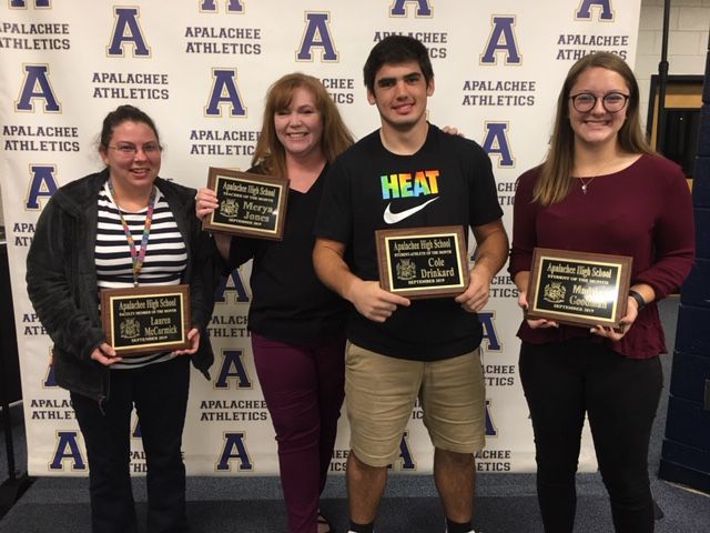 Faculty and Students of the Month for September 2019